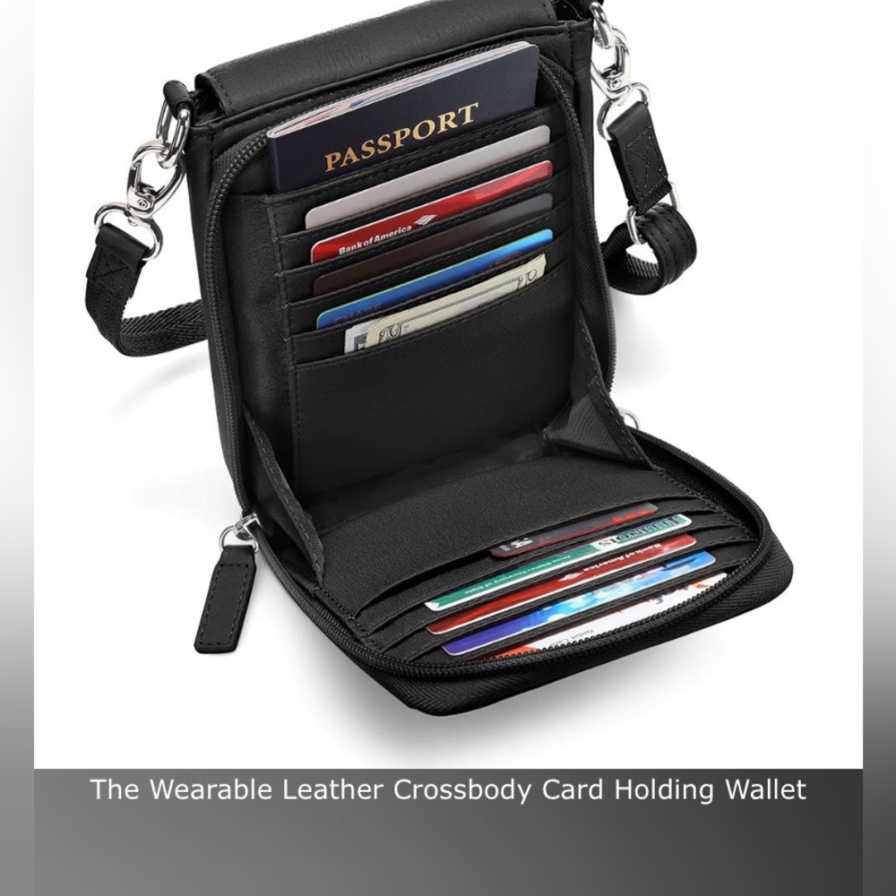 🔥NWT Genuine Leather Crossbody Wallet/Purse 👜